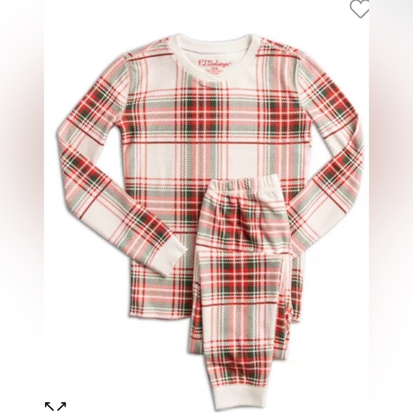 PJ Salvage Other - PJ Salvage Red Plaid Kids Pajamas